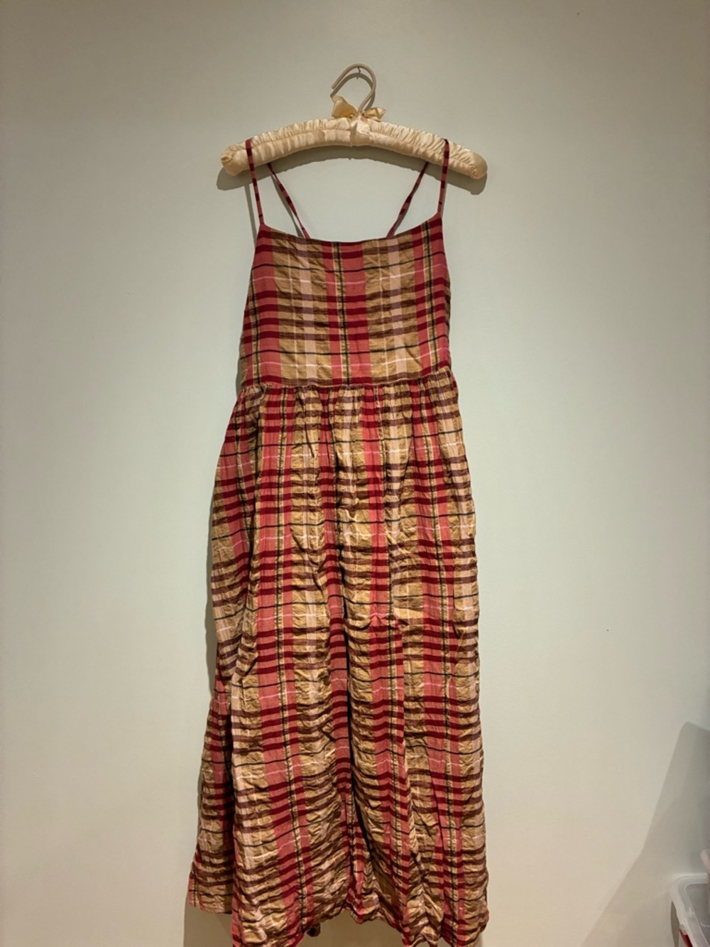 Plaid Maxi Summer Dress - Picture 2 of 5